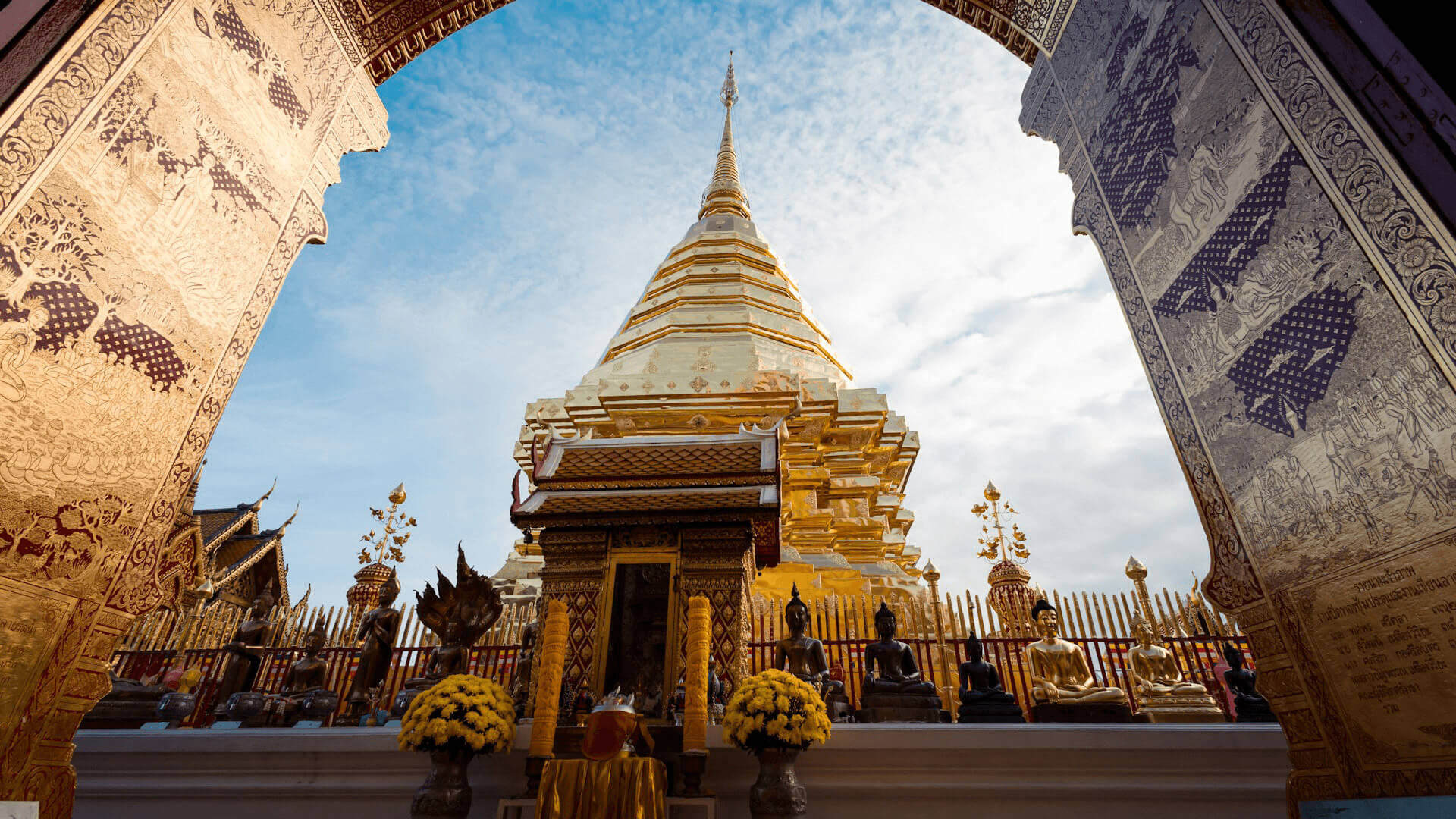 Templet Wat Phrathat Doi Suthep i Chiang Mai.