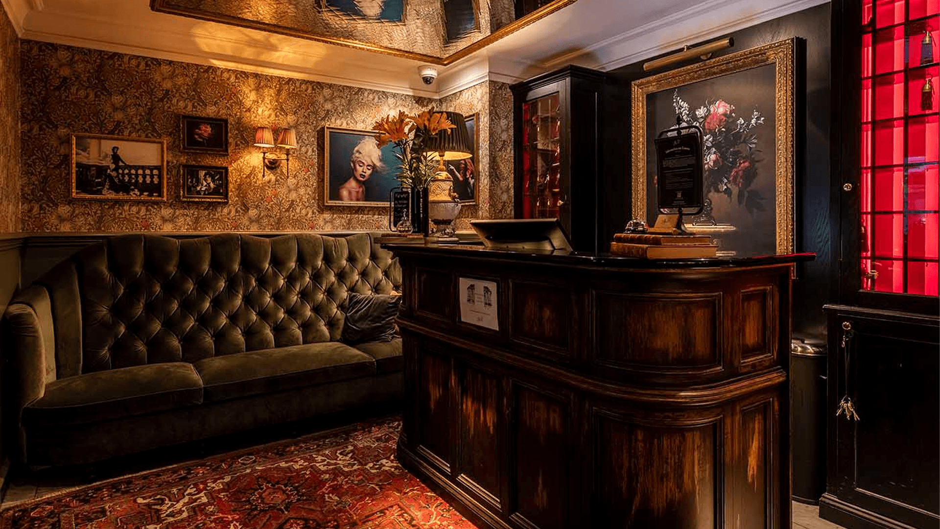 Hotel Pigalle Hotellobby på Hotel Pigalle.