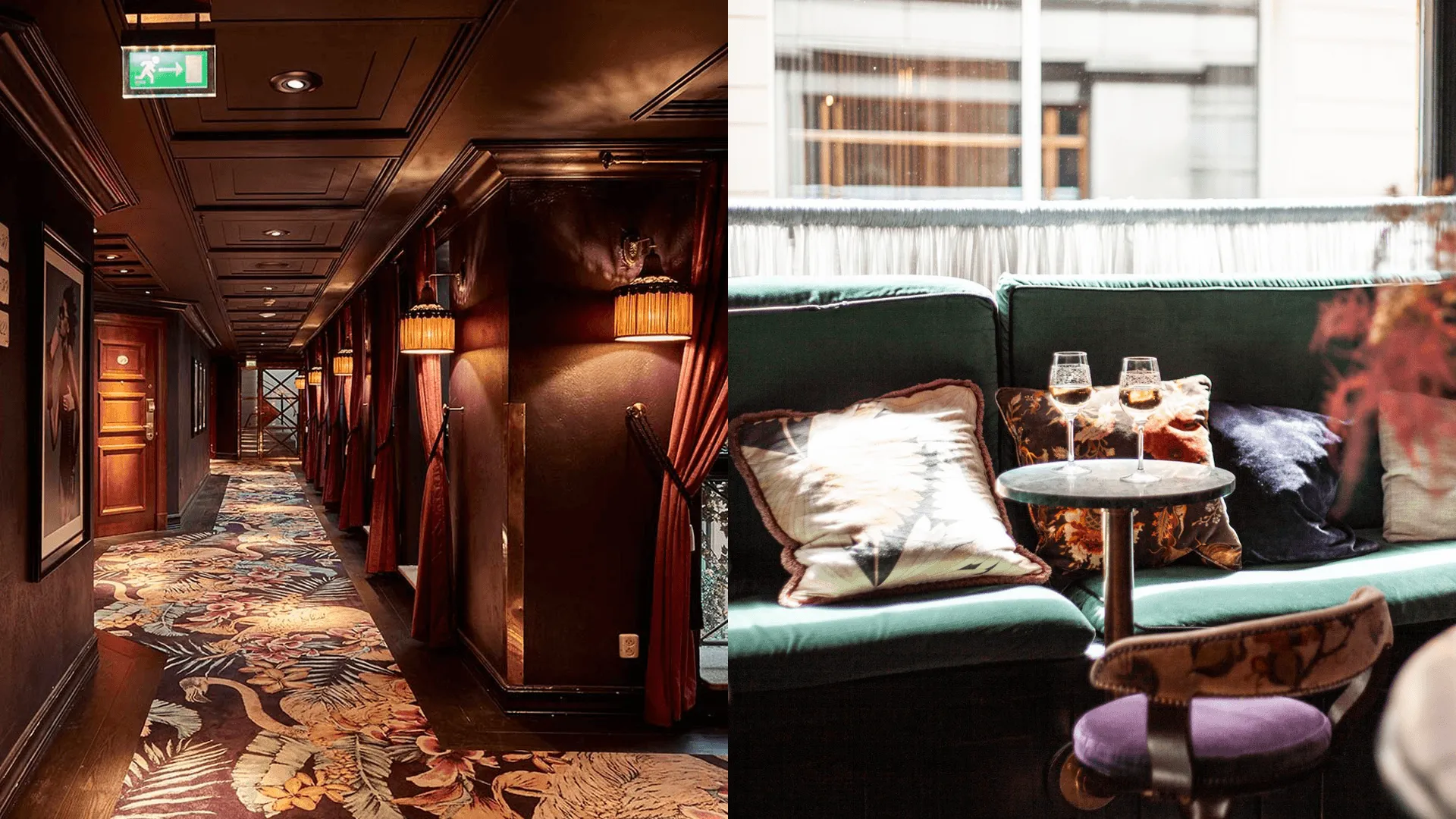 MJ'S lobby och restaurang.