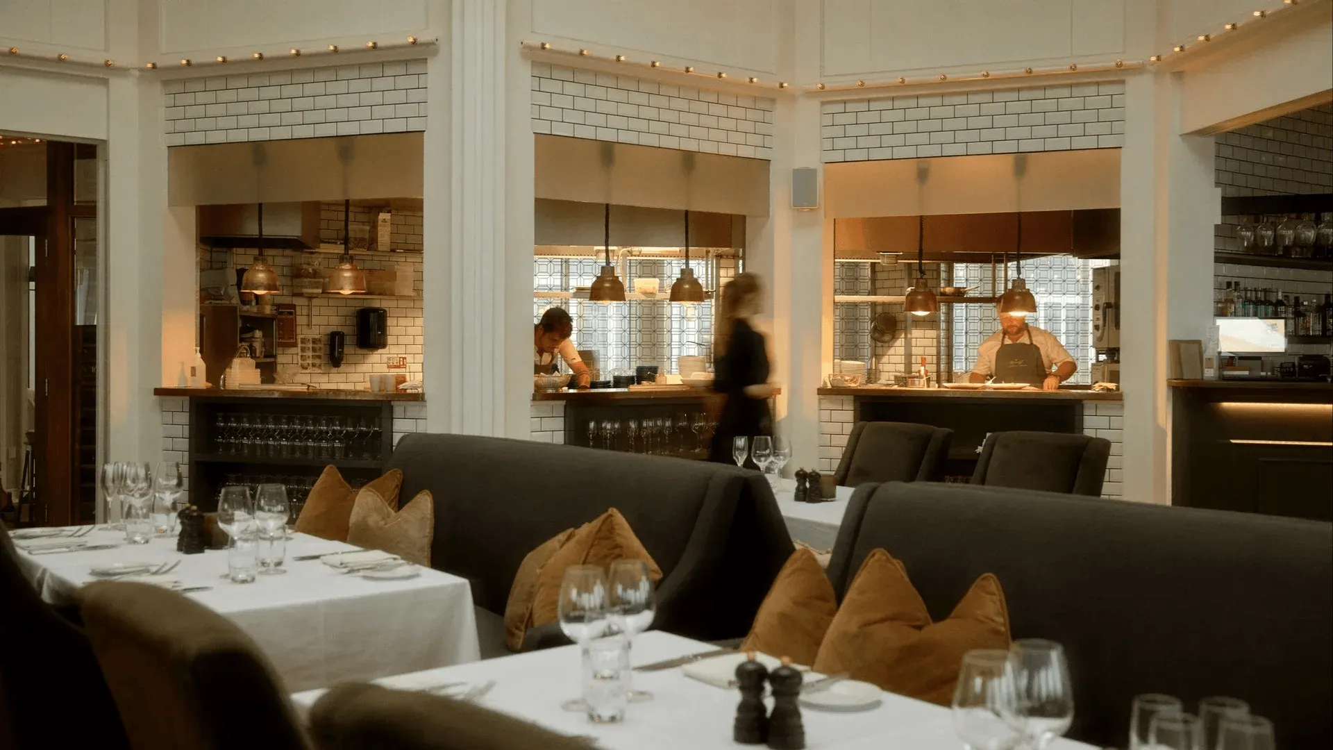 Restaurangen på Marienlyst Strandhotel.